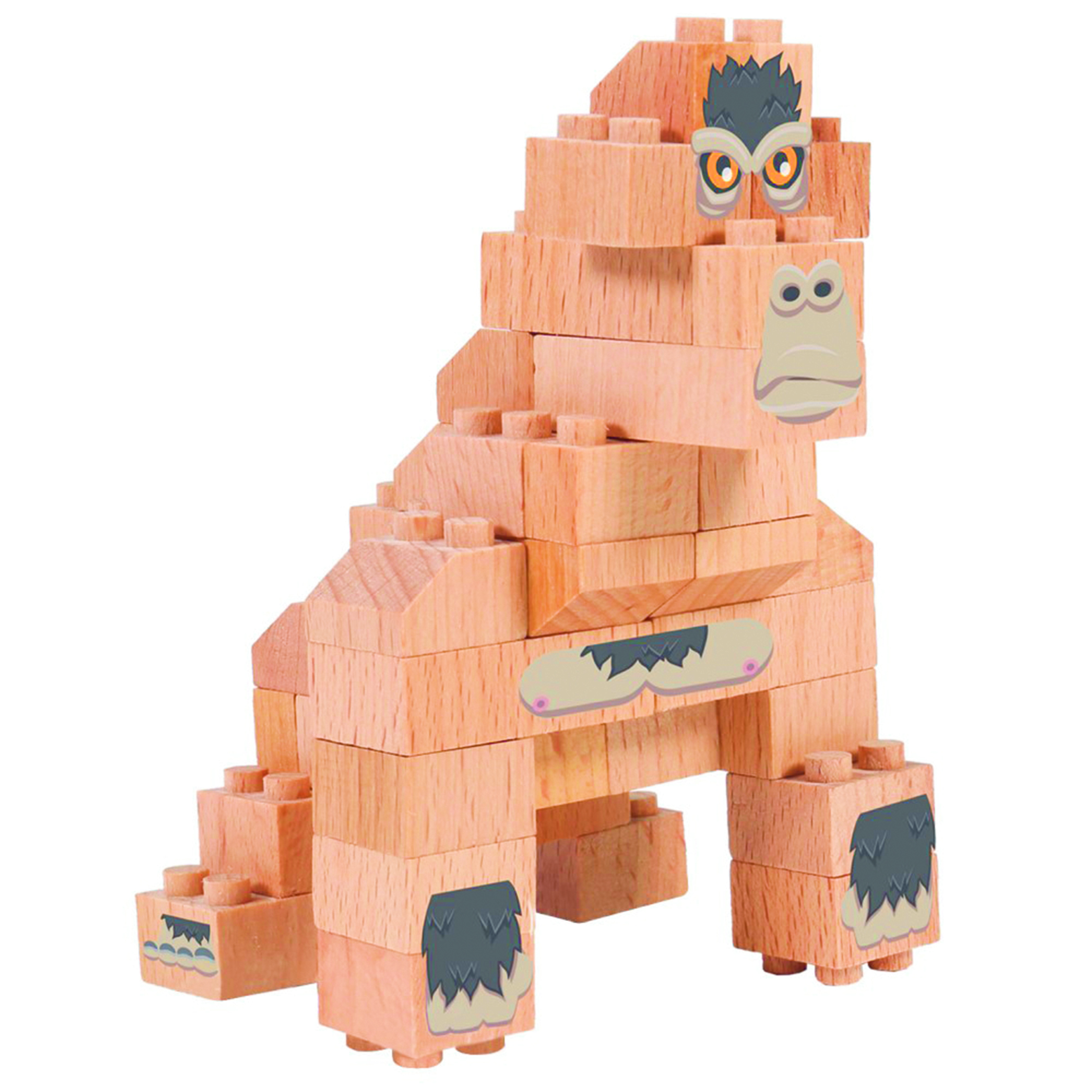 Houten speelgoed gorilla wwf