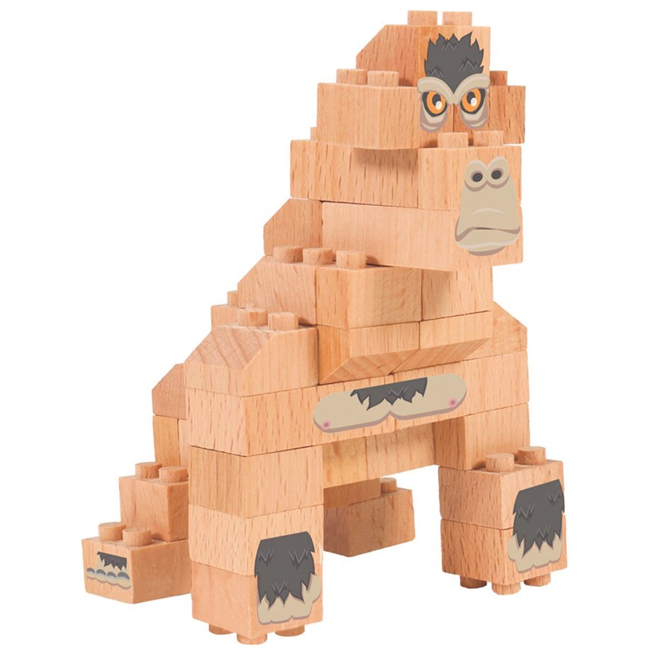 Houten speelgoed gorilla wwf